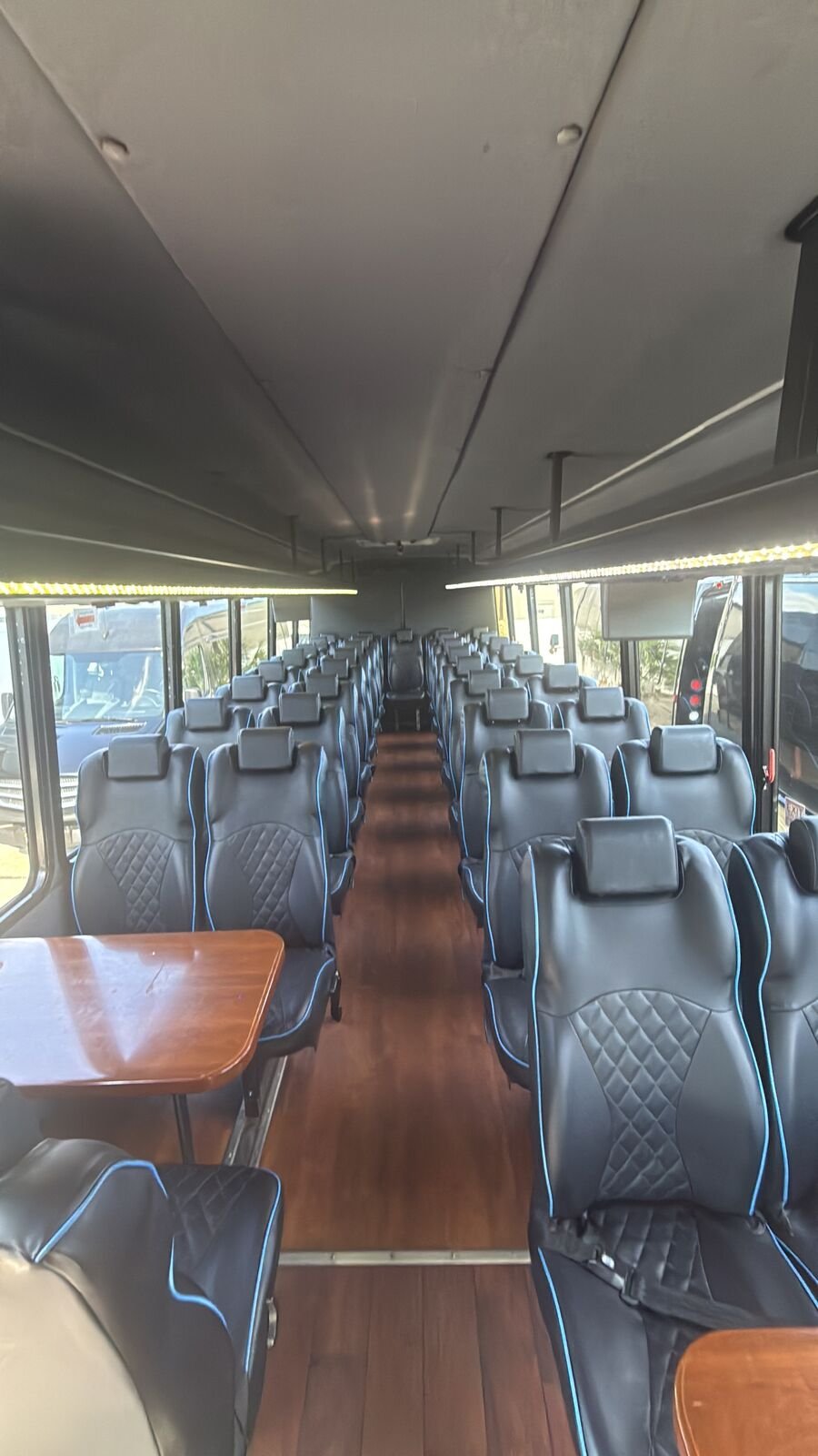 40-passenger bus interior