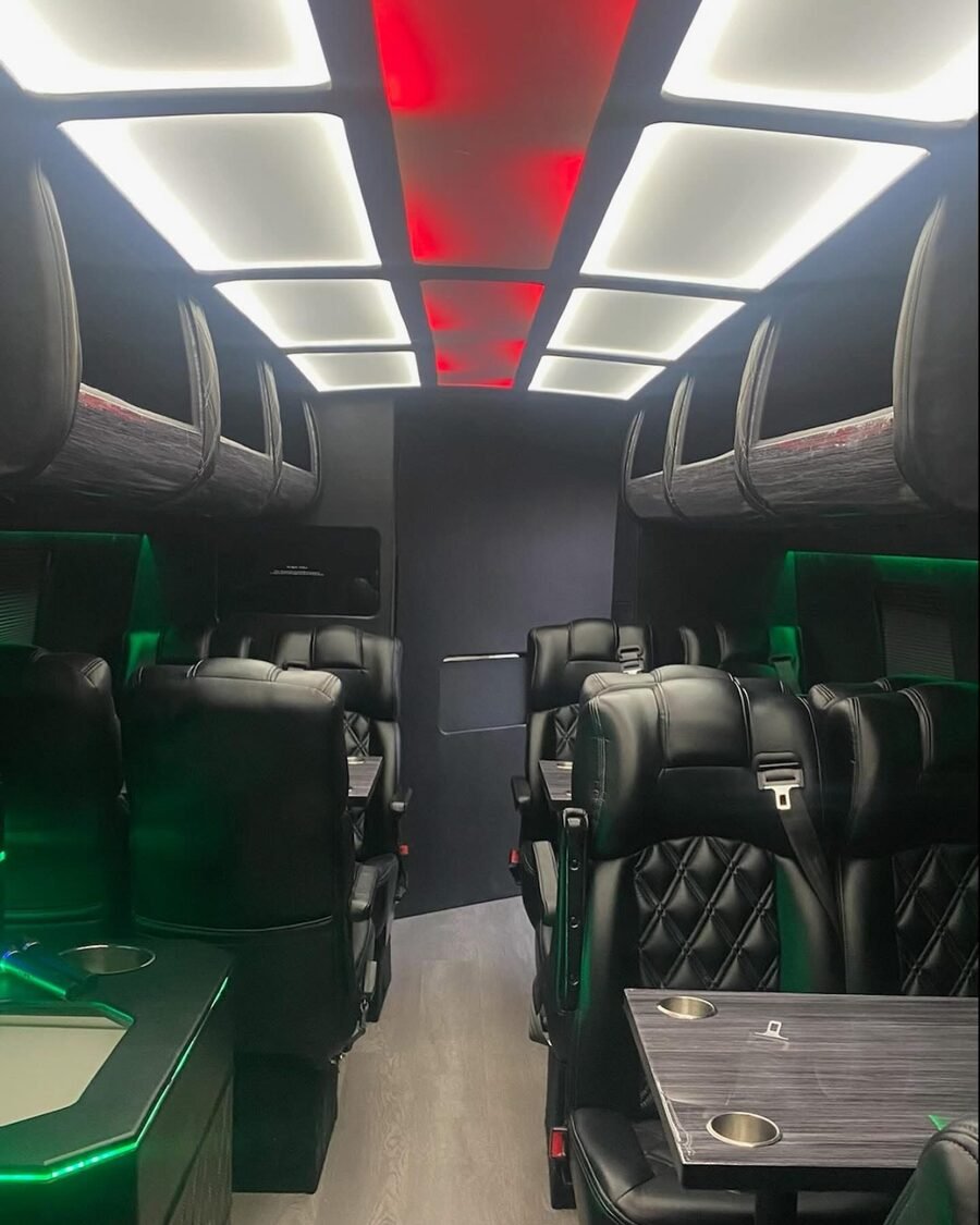Executive minibus interior